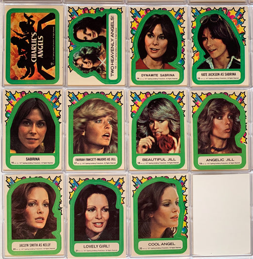 Charlie's Angels Series 2 Vintage Sticker Card Set 11 Sticker Cards #12 thru #22   - TvMovieCards.com