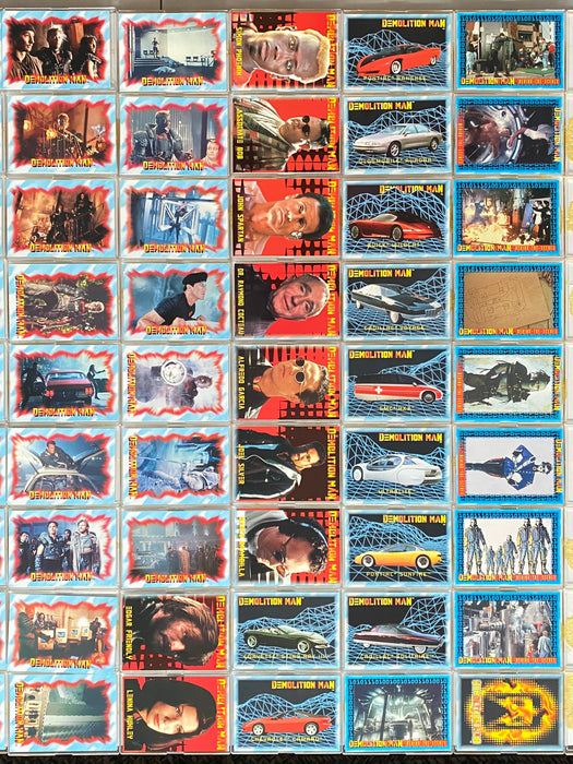 1993 Demolition Man Movie Base Trading Card Set 100 Cards Sylvester Stallone   - TvMovieCards.com