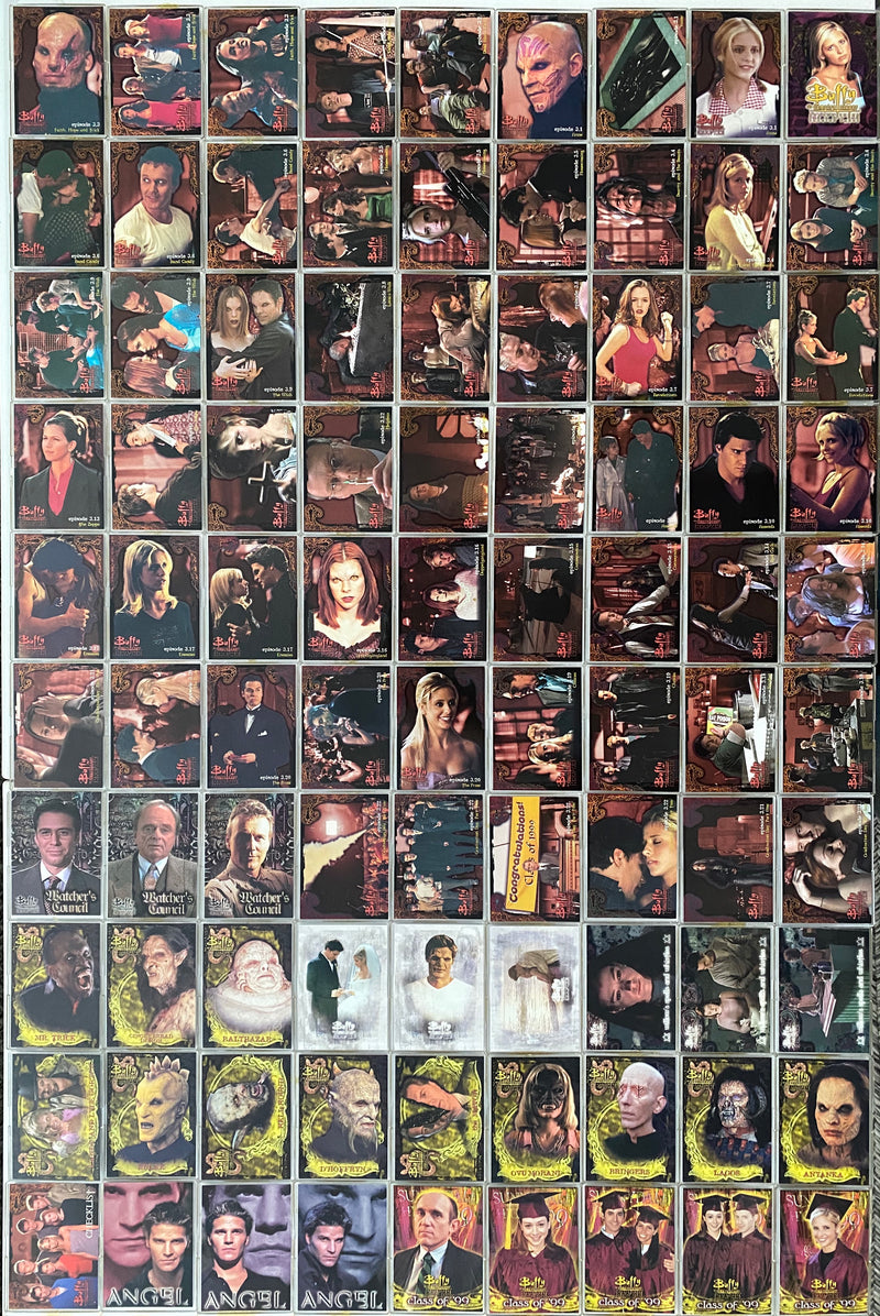 Buffy The Vampire Slayer Season Three 3 Base Card Set 90 Cards Inkworks 1999   - TvMovieCards.com