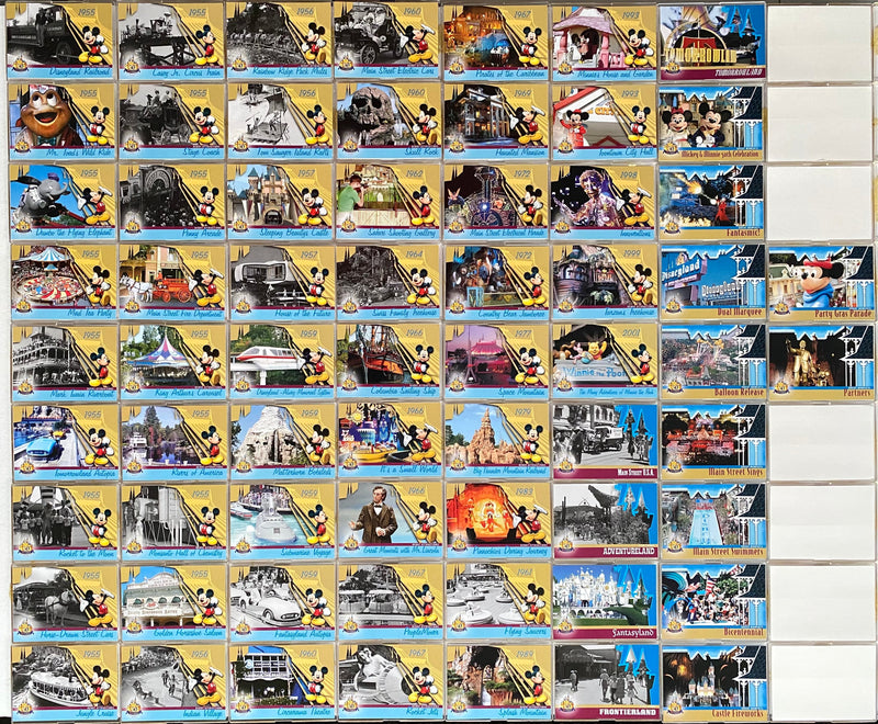 2005 Disneyland 50th Anniversary Common Base Trading Card Set of 65 Cards   - TvMovieCards.com
