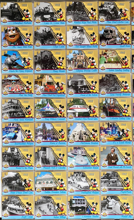 2005 Disneyland 50th Anniversary Common Base Trading Card Set of 65 Cards   - TvMovieCards.com