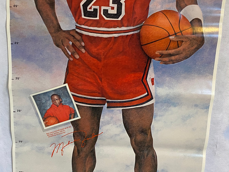 Michael Jordan Life size Growth Chart Poster Chicago Bulls 76 x 35 Chevrolet   - TvMovieCards.com