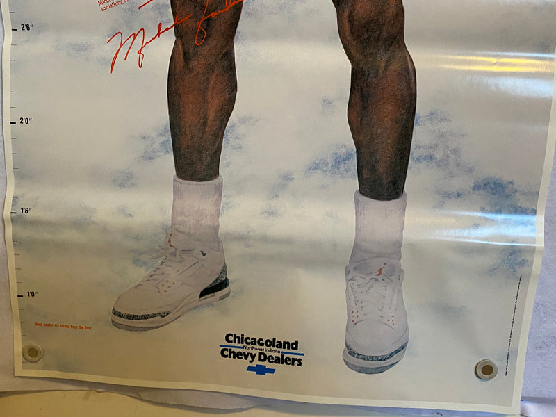Michael Jordan Life size Growth Chart Poster Chicago Bulls 76 x 35 Chevrolet   - TvMovieCards.com