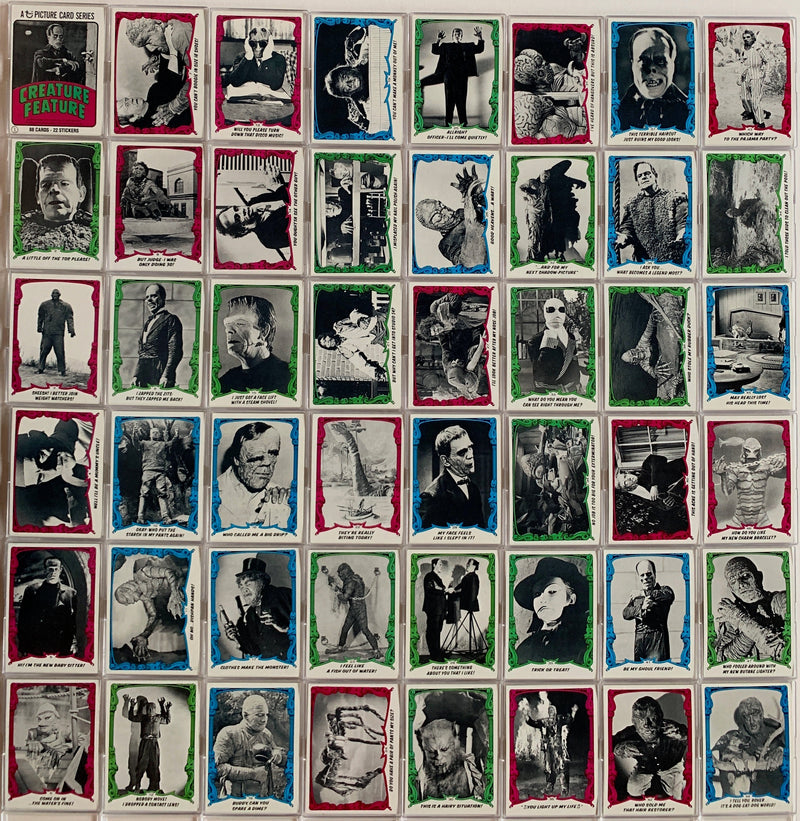 Creature Feature You'll Die Laughing Vintage Card Set 88 Cards Topps 1980   - TvMovieCards.com