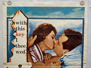 1958 The Key 1SH Movie Poster 27 x 41 William Holden Sophia Loren Trevor Howard   - TvMovieCards.com