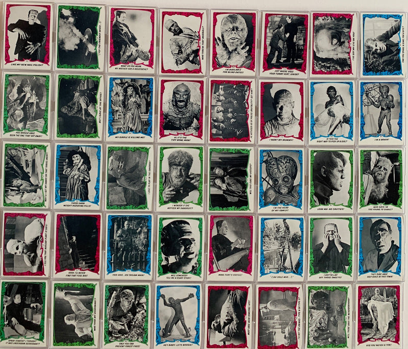Creature Feature You'll Die Laughing Vintage Card Set 88 Cards Topps 1980   - TvMovieCards.com
