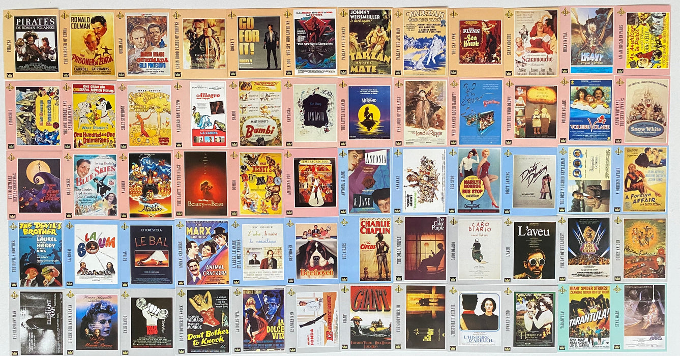 1995 Supercinema Movie Posters Trading Card Set of 144 Cards & Album Due Emme   - TvMovieCards.com