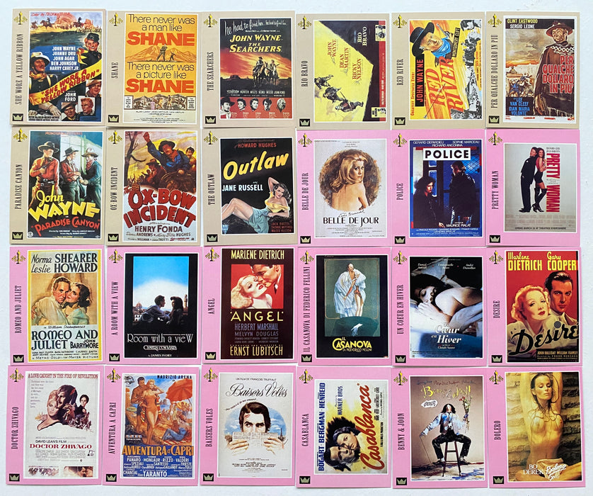 1995 Supercinema Movie Posters Complete Trading Card Set of 144 Cards Due Emme   - TvMovieCards.com