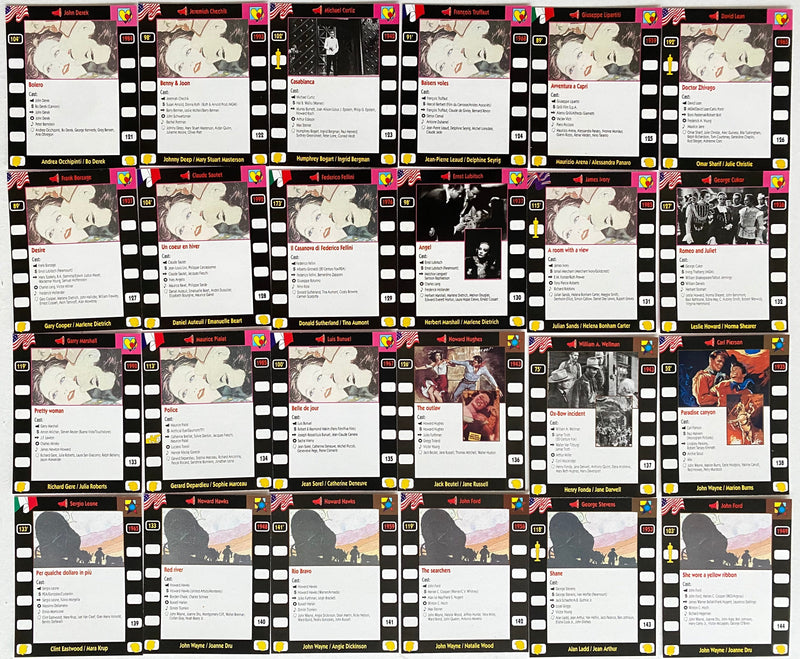1995 Supercinema Movie Posters Trading Card Set of 144 Cards & Album Due Emme   - TvMovieCards.com