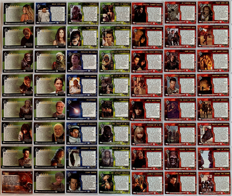 Planet of the Apes Movie 2001 Topps Base Card Set 90 Cards   - TvMovieCards.com