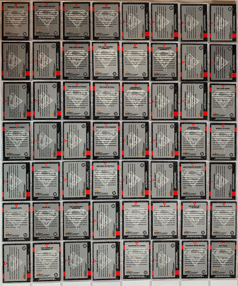 Superman Doomsday The Death of Superman Base Card Set 100 Cards Skybox 1992   - TvMovieCards.com
