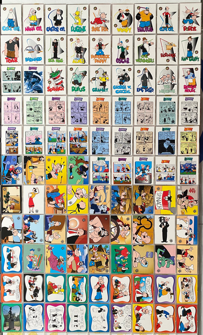 1994 Popeye 65th Anniversary Complete Trading Card Set 100 Cards Card Creations   - TvMovieCards.com