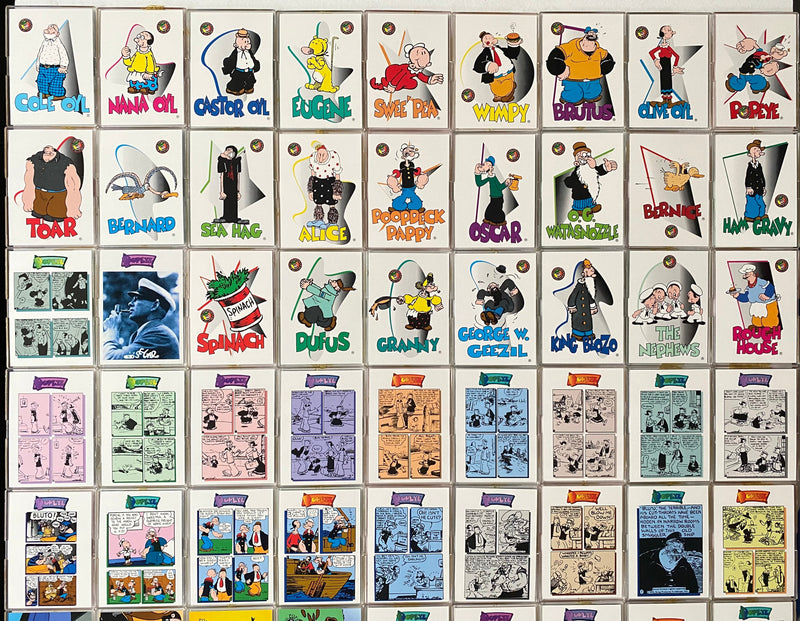 1994 Popeye 65th Anniversary Complete Trading Card Set 100 Cards Card Creations   - TvMovieCards.com