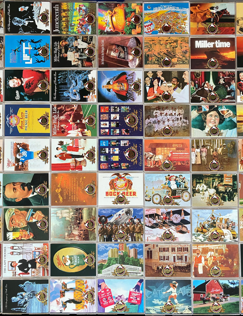 Miller Genuine (Beer) 1995 Trading Card Set of 100 Cards Sports Time   - TvMovieCards.com