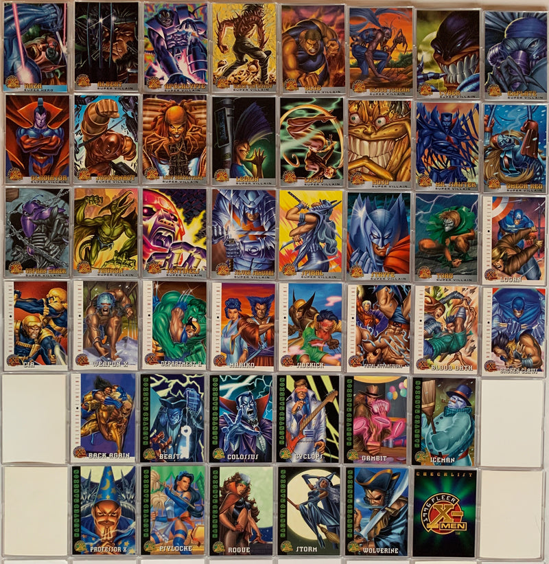 Marvel  X-Men 1996 Fleer Retail Base Card Set 100 Cards   - TvMovieCards.com