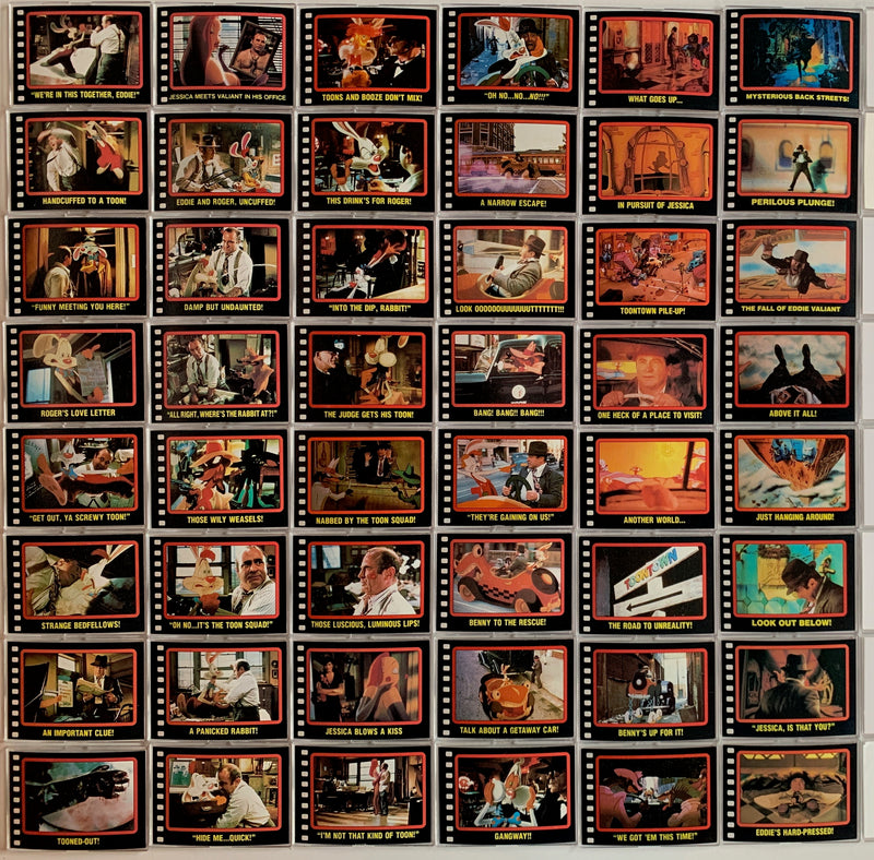 Who Framed Roger Rabbit? Movie Vintage Card Set 132 Cards Topps 1987   - TvMovieCards.com