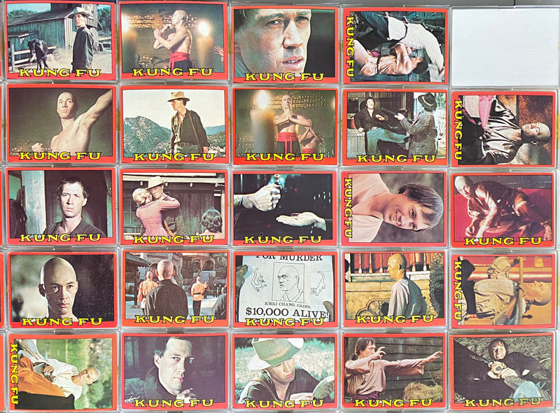 1973 Kung Fu Tv Show Vintage Trading Card Set Complete Set of 60 Cards Topps   - TvMovieCards.com