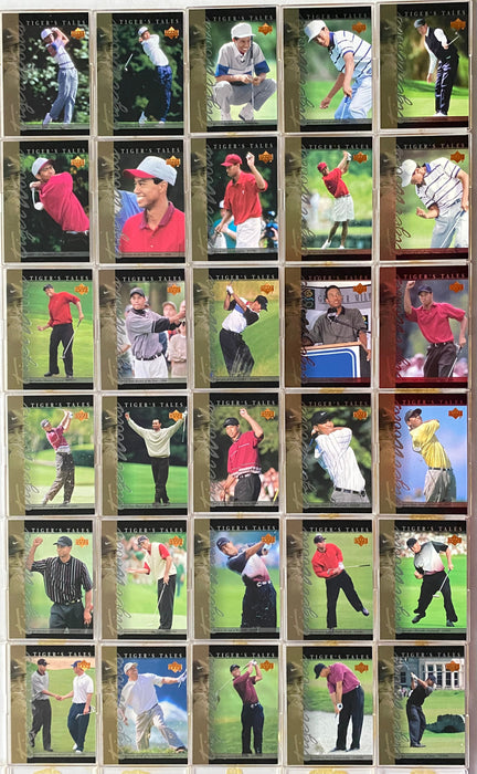 Tiger Woods - Tiger's Tales Rookie Insert Card Set of 30 Cards Upper Deck   - TvMovieCards.com