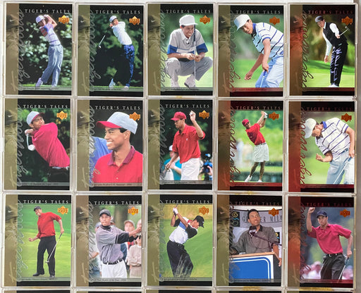 Tiger Woods - Tiger's Tales Rookie Insert Card Set of 30 Cards Upper Deck   - TvMovieCards.com