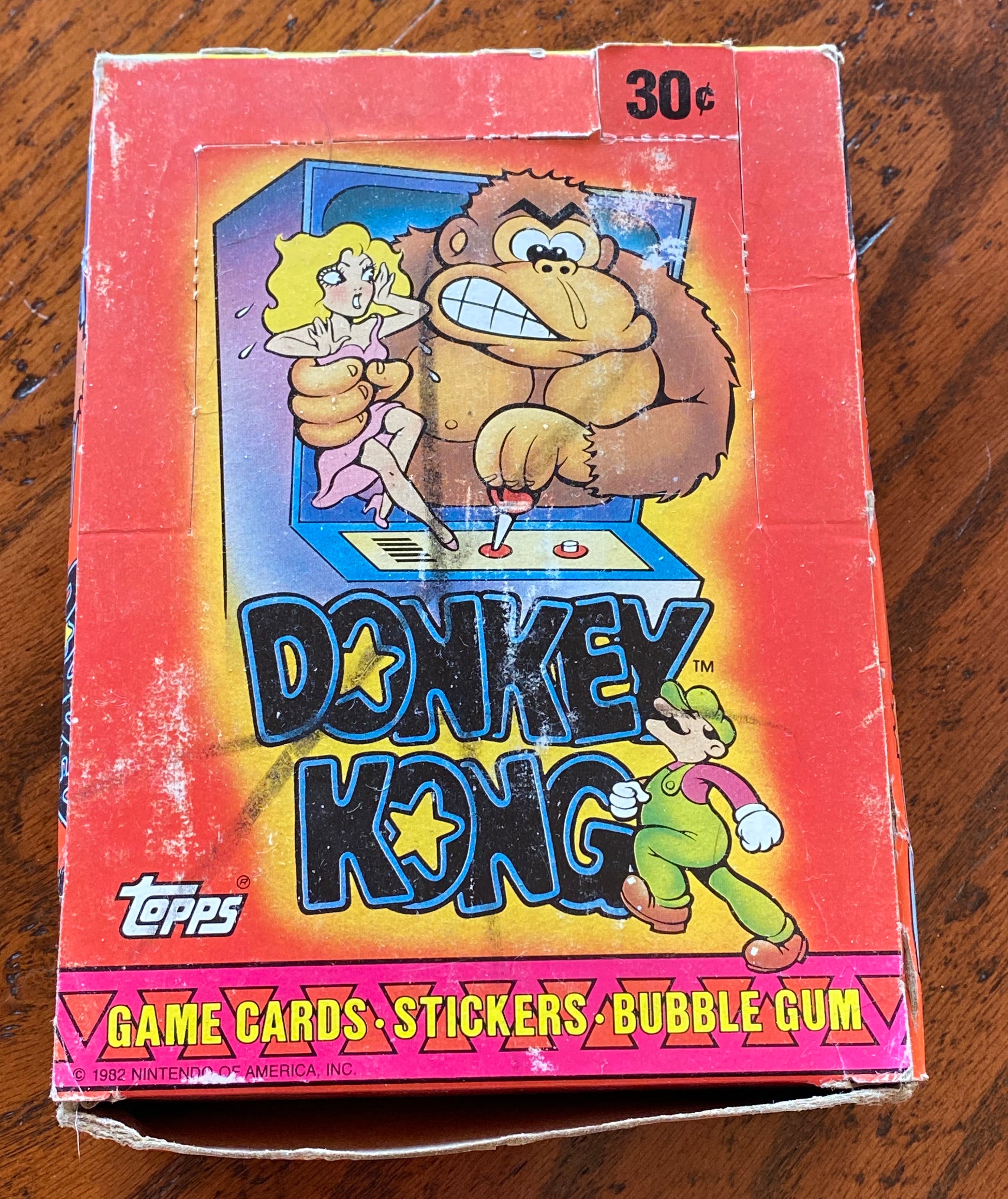 topps DONKEY KONG ドンキーコング　カード36枚　トップス Donkey Kong Vintage X-out Card Box 36 Packs Topps 1982