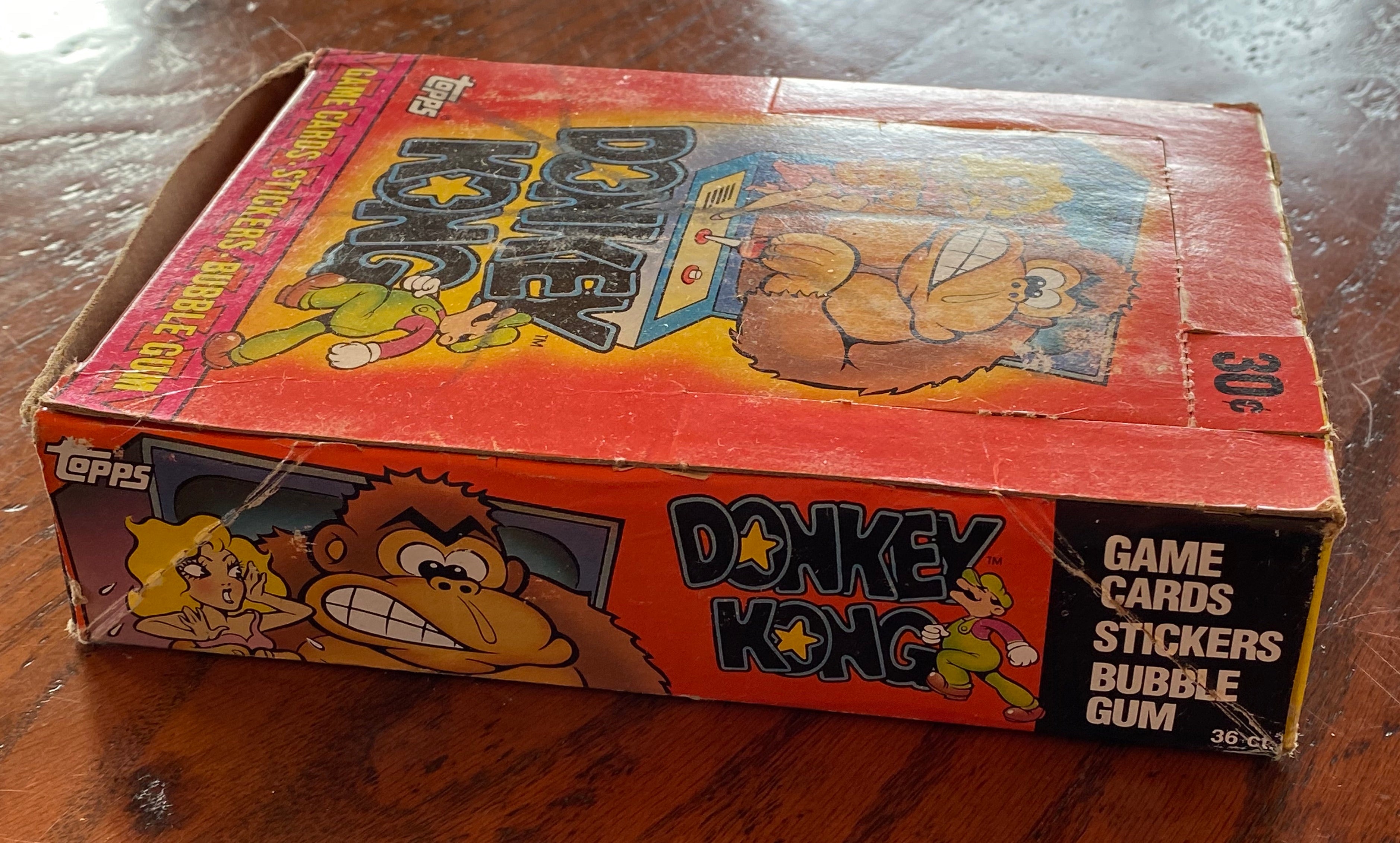 topps DONKEY KONG ドンキーコング　カード36枚　トップス Donkey Kong Vintage X-out Card Box 36 Packs Topps 1982