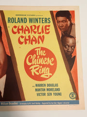Original Charlie Chan - The Chinese Ring Lobby Card #1 Roland Winters Moreland   - TvMovieCards.com