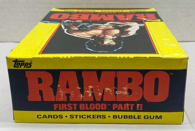 1985 Rambo First Blood Part II Wax Vintage Trading Card Box 36 Packs FULL   - TvMovieCards.com