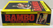 1985 Rambo First Blood Part II Wax Vintage Trading Card Box 36 Packs FULL   - TvMovieCards.com