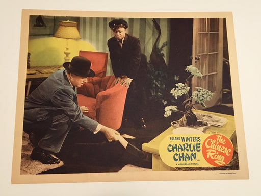 Original Charlie Chan - The Chinese Ring Lobby Card #2 Roland Winters Moreland   - TvMovieCards.com