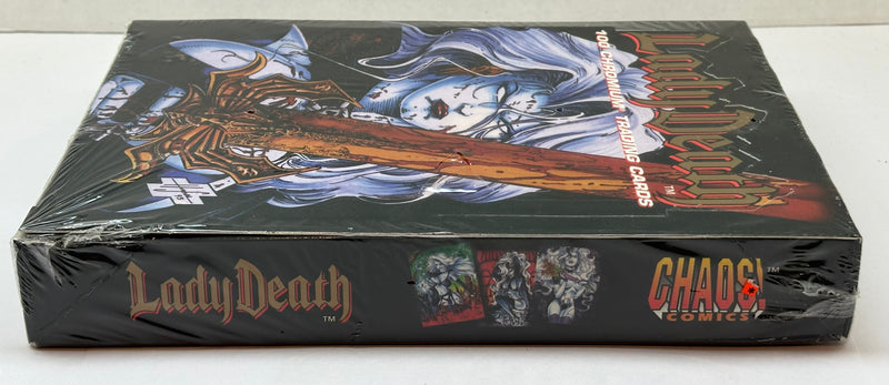 1994 Lady Death All Chromium Trading Card Box 36 Packs Chaos Krome   - TvMovieCards.com