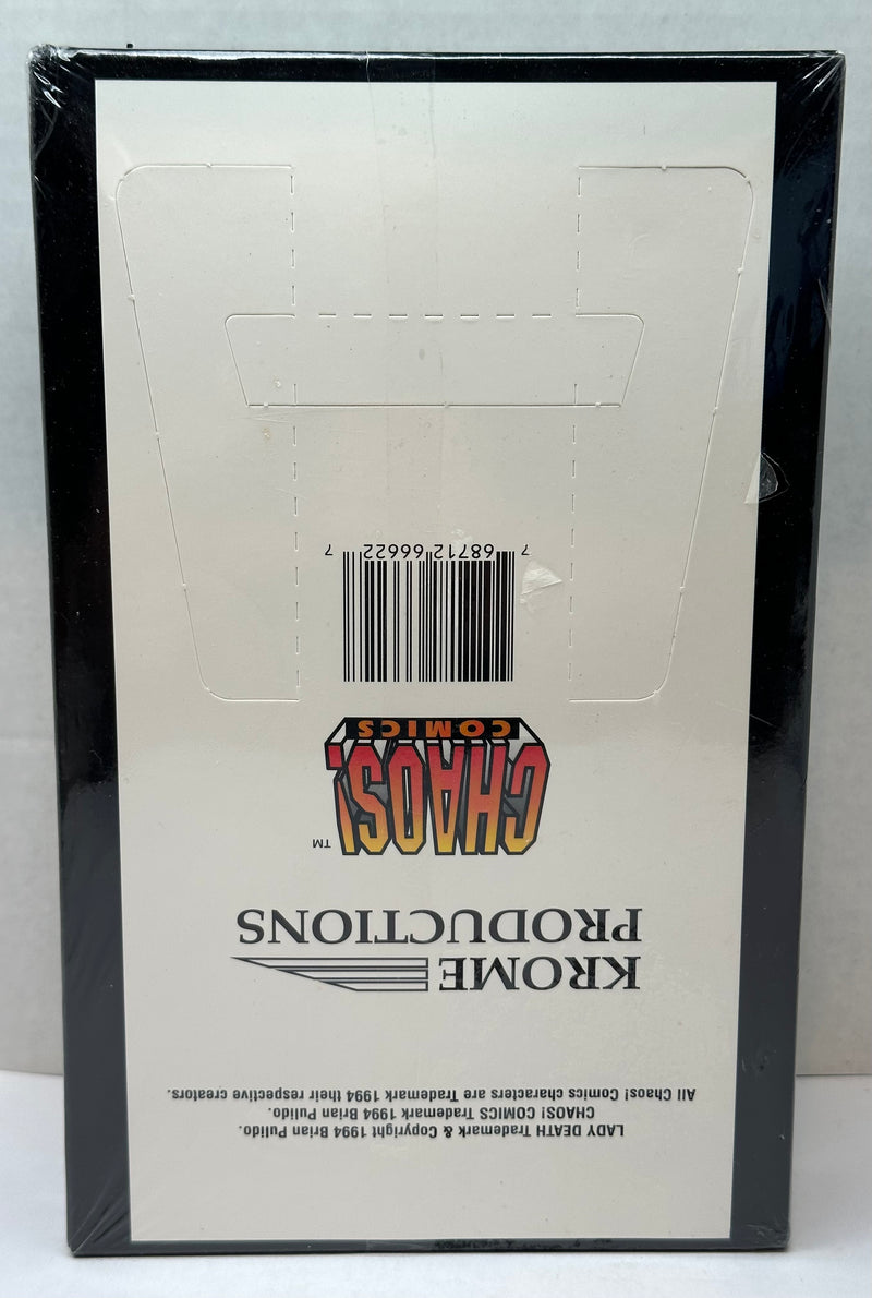 1994 Lady Death All Chromium Trading Card Box 36 Packs Chaos Krome   - TvMovieCards.com