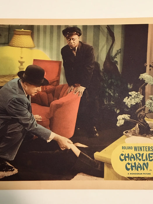Original Charlie Chan - The Chinese Ring Lobby Card #2 Roland Winters Moreland   - TvMovieCards.com