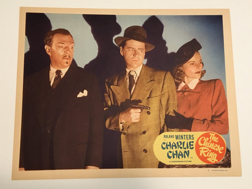 Original Charlie Chan - The Chinese Ring Lobby Card #4 Roland Winters Moreland   - TvMovieCards.com