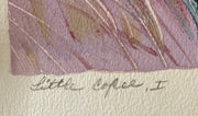 MARJORIE ALLEGRETTI (20TH CENTURY) Pink / Green Landscape Lithograph Signed   - TvMovieCards.com