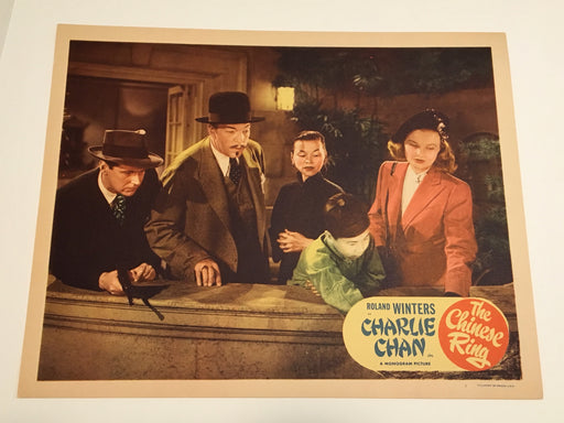 Original Charlie Chan - The Chinese Ring Lobby Card #7 Roland Winters Moreland   - TvMovieCards.com