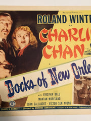 Original Charlie Chan Docks of New Orleans Lobby Card #1 Roland Winters Moreland   - TvMovieCards.com
