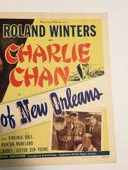 Original Charlie Chan Docks of New Orleans Lobby Card #1 Roland Winters Moreland   - TvMovieCards.com