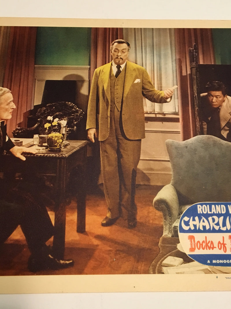 Original Charlie Chan Docks of New Orleans Lobby Card #4 Roland Winters Moreland   - TvMovieCards.com