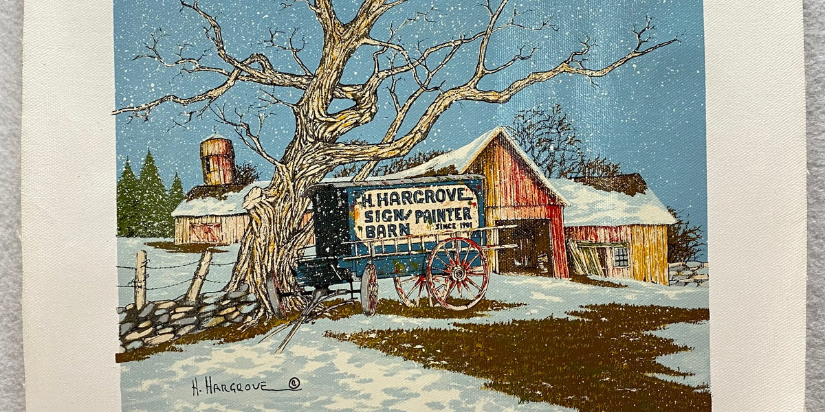 H. Hargrove Original Oil Serigraph Painting 11