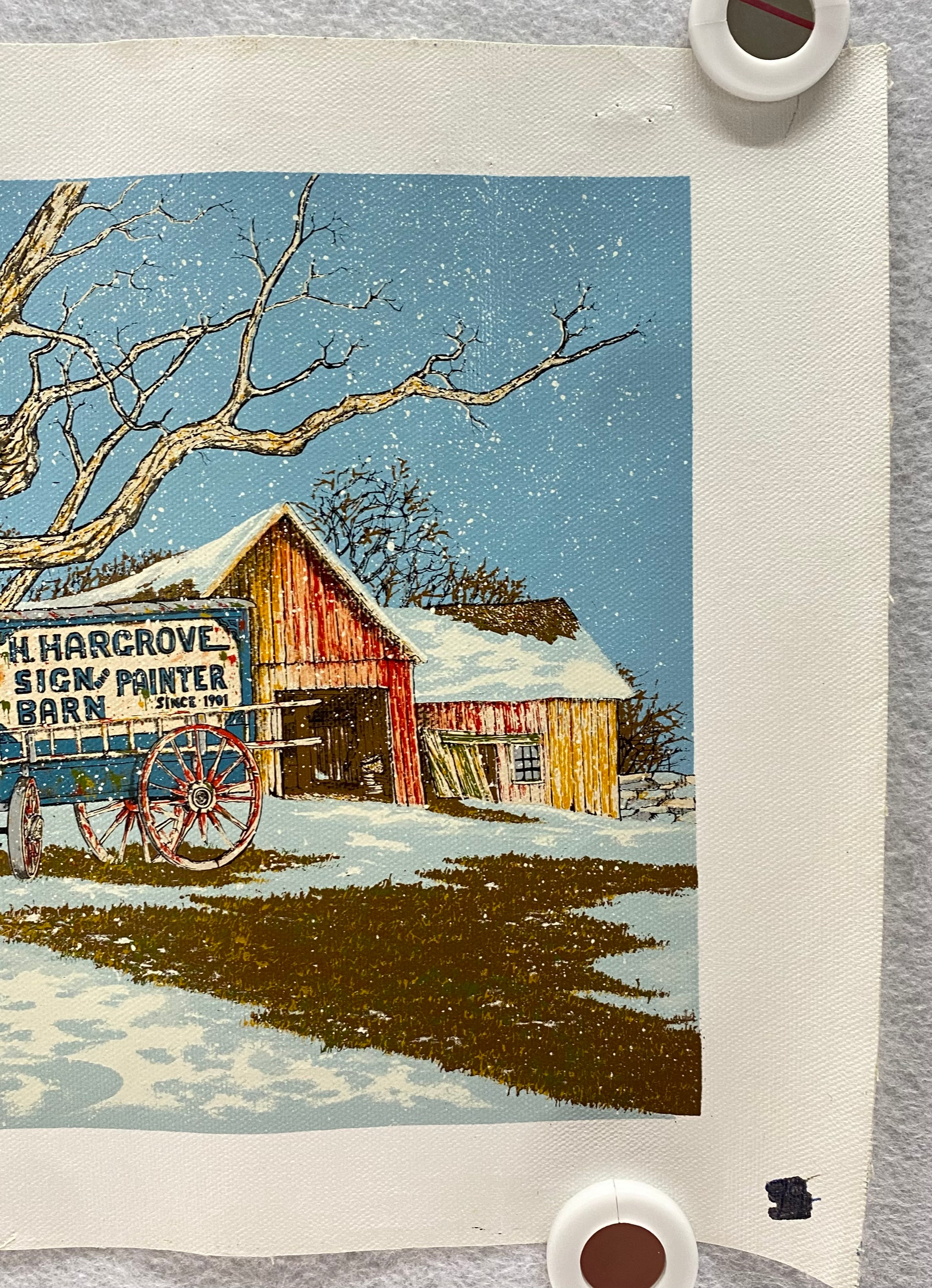 H. Hargrove Original Oil Serigraph Painting 11