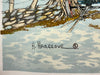 H. Hargrove Original Oil Serigraph Painting 11" x 13" Sign Barn Painter   - TvMovieCards.com