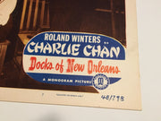 Original Charlie Chan Docks of New Orleans Lobby Card #7 Roland Winters Moreland   - TvMovieCards.com