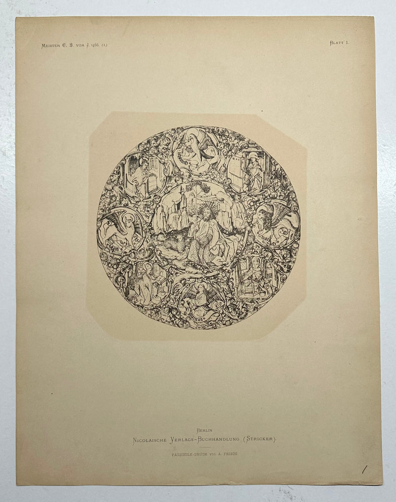 19th Century Decorative Art Ornament Lithograph Portfolio Print Germany 1877 #1   - TvMovieCards.com