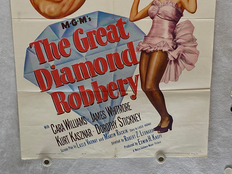 1953 Great Diamond Robbery Original 1SH Movie Poster 27 x 41 Red Skelton   - TvMovieCards.com