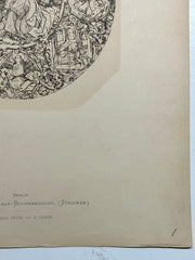 19th Century Decorative Art Ornament Lithograph Portfolio Print Germany 1877 #1   - TvMovieCards.com