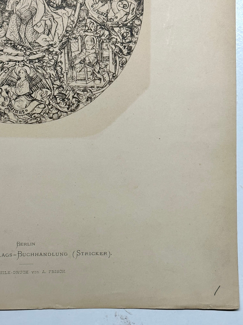 19th Century Decorative Art Ornament Lithograph Portfolio Print Germany 1877 #1   - TvMovieCards.com