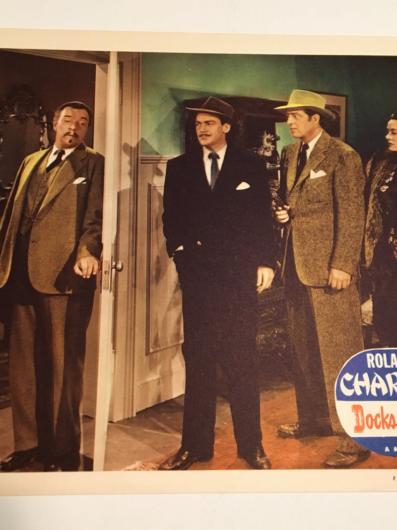 Original Charlie Chan Docks of New Orleans Lobby Card #8 Roland Winters Moreland   - TvMovieCards.com
