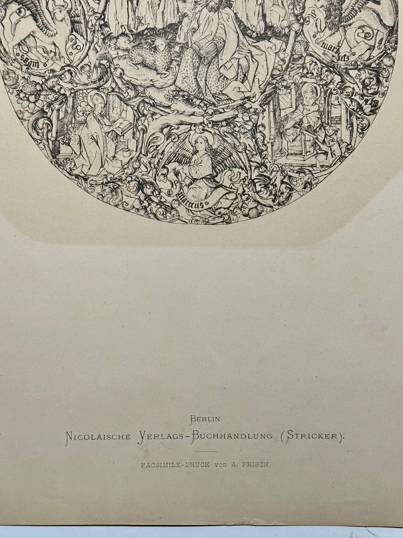 19th Century Decorative Art Ornament Lithograph Portfolio Print Germany 1877 #1   - TvMovieCards.com