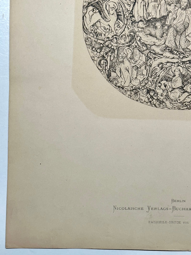 19th Century Decorative Art Ornament Lithograph Portfolio Print Germany 1877 #1   - TvMovieCards.com