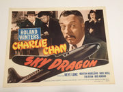 Original Charlie Chan - Sky Dragon Lobby Card #1 Roland Winters Mantan Moreland   - TvMovieCards.com